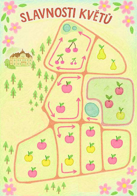 mapa sadů